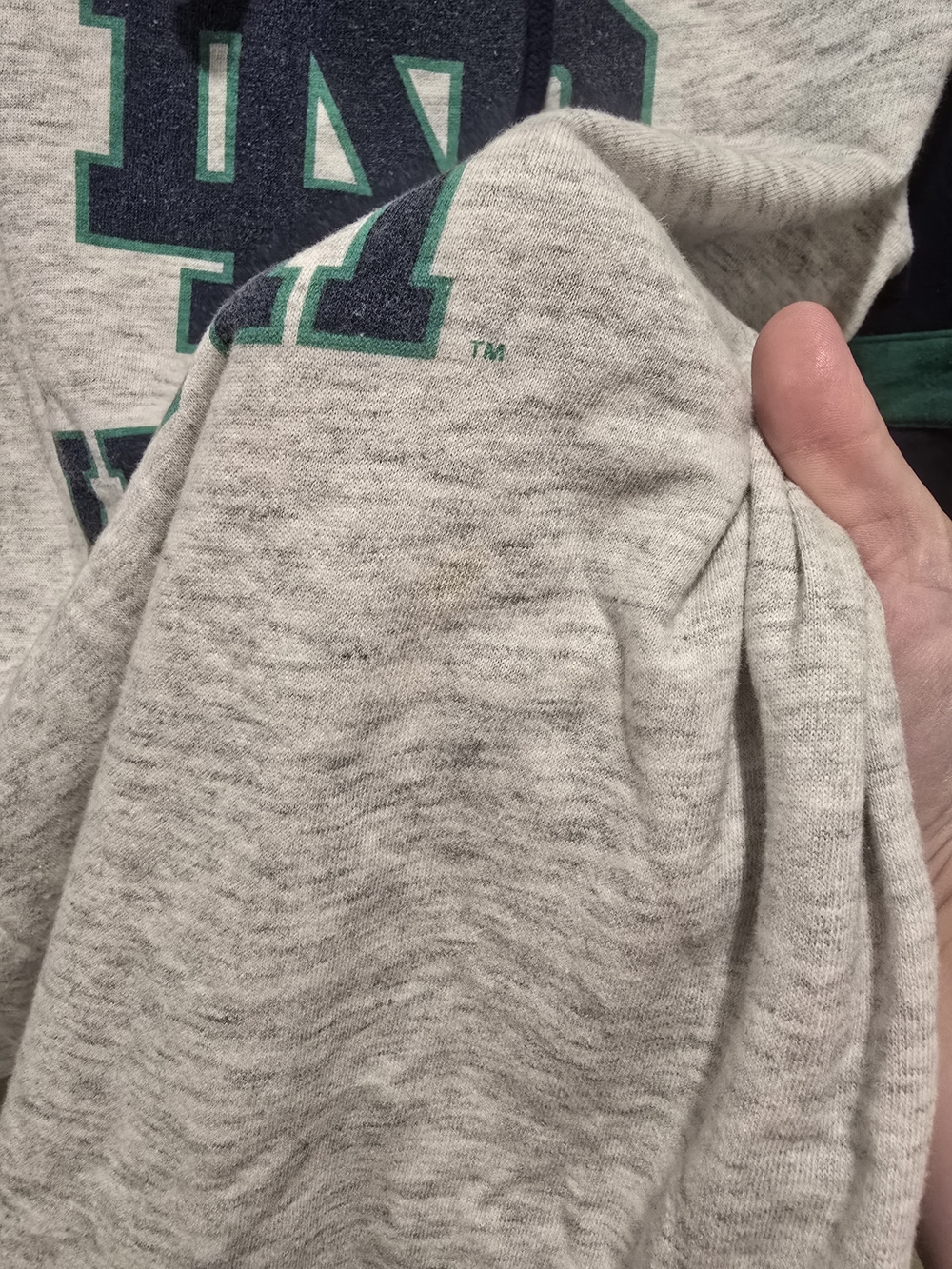 Colosseum Heathered Gray/Navy Notre Dame Fighting Irish Taylor Colorbloc - Picture 11 of 11